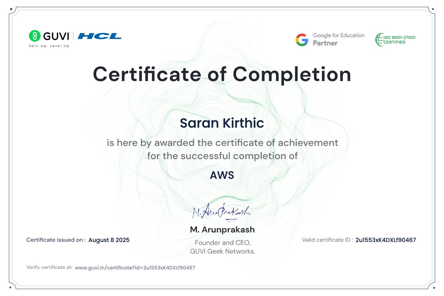 AWS Certified Developer